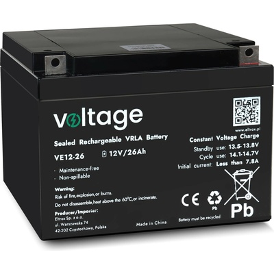 AGM Voltage 12V 26Ah VE12-26