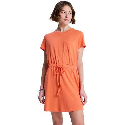 Рокля Roxy Sunny Expedition Solid short sleeve dress - Orange (Camellia)