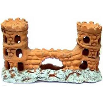 Image 1 of Две Кули С Мост Между Тях Декорация За Аквариум (a1249)