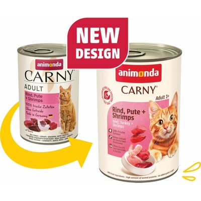 Carny Adult hovězí krůtí a krevety 400 g