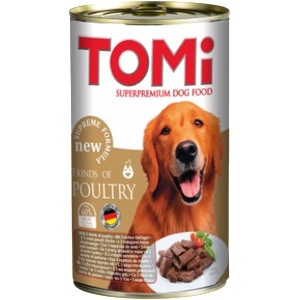 TOMI Superpremium Dog - 3 вида птиче месо - 1.2кг