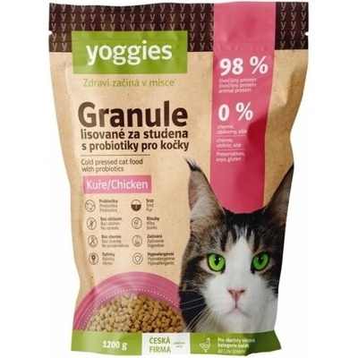 Yoggies granule s kuracím mäsom 1,2 kg