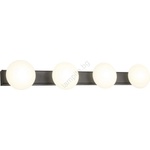 Redo Group 01-4311 - LED таванно осветително тяло за баня OVUM 4xLED/5W/230V IP44 черно (UN2134)