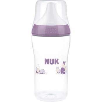 Nuk Шише със силиконов биберон NUK Perfect Match - 260 ml, размер M, Хипо, розово (10216324)