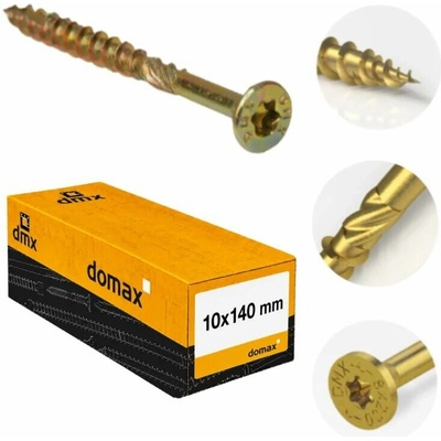 10x140mm 50ks Skrutky do dreva CS - zápustná hlava TORX Domax