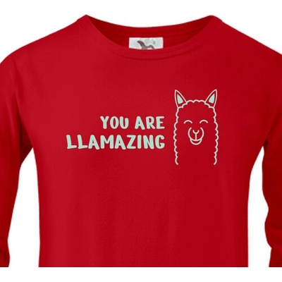 Dětské tričko s dlouhým rukávem You are Llamazing dětské