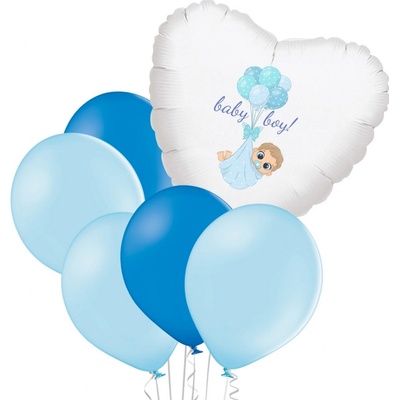 Set baby boy srdce balónky