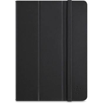 Belkin Smooth Tri-Fold - кожен калъф с поставка и Auto On/Off за iPad Air, iPad 5 (2017) (черен)