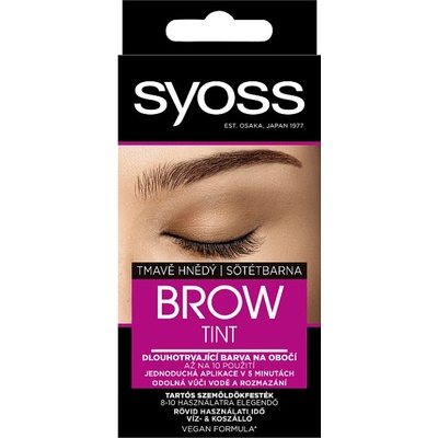 Syoss Brow Tint Tmavě hnědý 17 ml – Zbozi.Blesk.cz