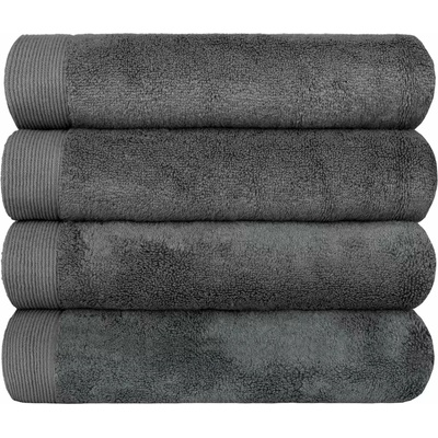 SCANquilt Uterák froté MODAL SOFT tmavá sivá 30x50cm