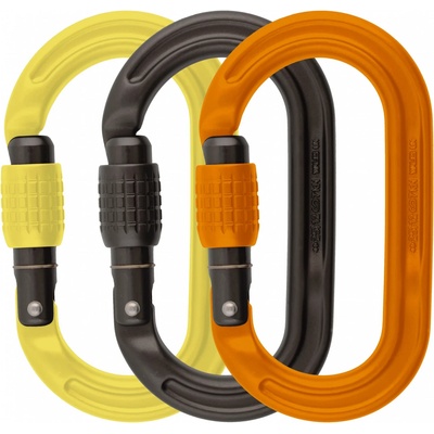DMM Заключващ се карабинер Dmm Ultra O Locking carabiner - Lime / Orange / Purple - размер Screwgate (3-Pack) (322-0029-1011)