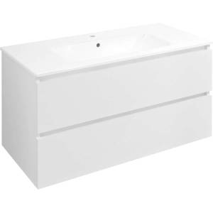 SAPHO Ezara - Шкаф за мивка, 100x46x52 см, 2 чекмеджета, бял гланц EZ101-3030 (EZ101-3030)