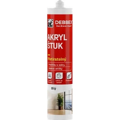Tmel akrylový štuk Den Braven bílý 310 ml