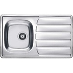 Alveus Zoom - Мивка 86х50 см, неръждаема стомана 1098773 (1098773) Мивка за вграждане