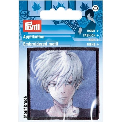 PRYM Nášivka anime chlapec s bielymi vlasmi, nažehľovací