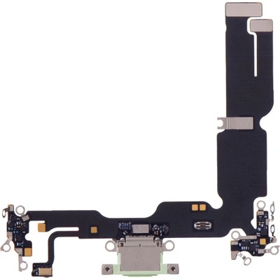 Nabíjecí deska a flex pro Apple iPhone 15 Plus zelená