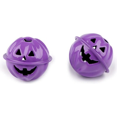 Stoklasa Rolnička dýně halloween Ø30, 40 mm Balení: 2 ks, Varianta: 4 (Ø30 mm) fialová 4 (Ø30 mm) fialová