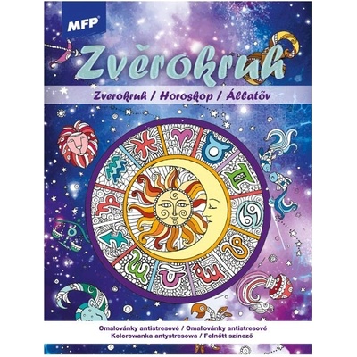 MFP 5301213 Omaľovánky A4 antistresové Zverokruh 210x290mm/32s
