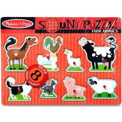 Melissa & Doug Пъзел със звуци Melissa and Doug Селскостопански животни, 50204
