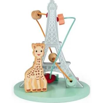 Image 1 of Janod - Дървена спирала с топчета и сортер - Жирафчето Софи (J09504)