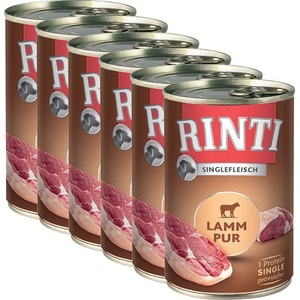 RINTI Консерва RINTI SENSIBLE PUR, агне - 6 x 400г