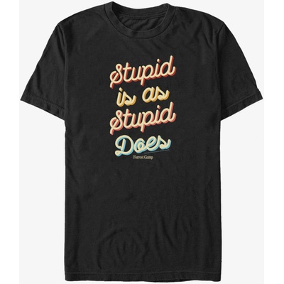 ZOOT. Fan Черна унисекс тениска Paramount Stupid Is As Stupid Does ZOOT. Fan | Cheren | МЪЖЕ | L
