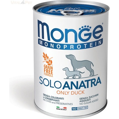 Monge Monoprotein Paté duck 400 g