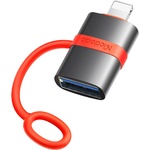 Mcdodo Адаптер (OT-2600) със силиконова каишка - Mcdodo - USB към Lightning, 480Mbps - Сиво