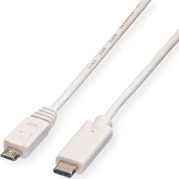 Image 1 of Roline Cable USB-C - USB Micro B, M/M 2m White (11.99.9021)