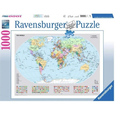 Ravensburger Politická mapa světa 1000 dielov