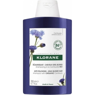 Klorane Šampón neutralizujúci žlté tóny Nevädza BIO 200 ml