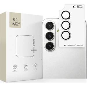Tech-Protect Протектор за Камера за Samsung S26, Tech-Protect CamRing Fit Glass, Прозрачен (5906302353217)