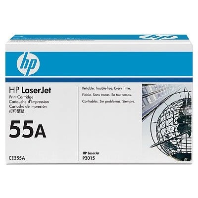HP 55A Black LaserJet Toner Cartridge (CE255A)