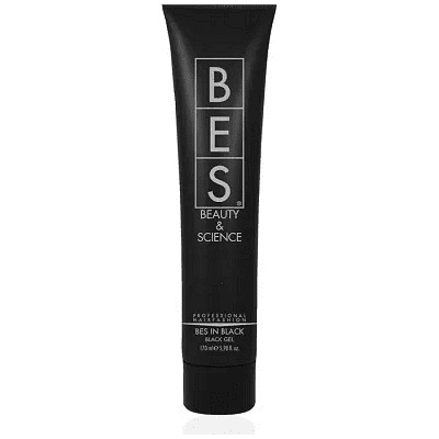BES Beauty & Science Матиращ гел за бели и прошарени коси със средна фиксация BES In Black Gel