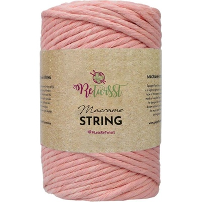 ReTwisst Macrame String 5 mm 27 meruňková