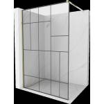 Mexen Kioto душ параван Walk-in 70 x 200 см, черен модел 8 мм, златна - 800-070-101-50-78 (800-070-101-50-78)