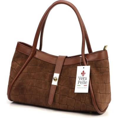 Camilla dámská kabelka PREMIUM 10.014 CROCO hnědá