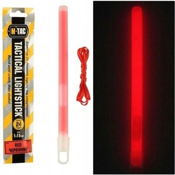M-TAC Chemické svetlo LIGHTSTICK červené 15 cm