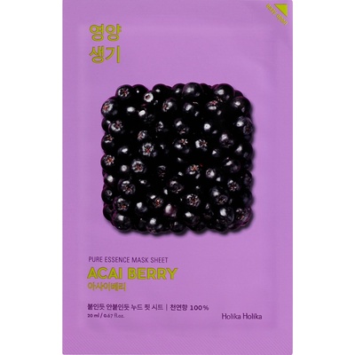 Holika Holika Pure Essence Mask Sheet - Acai Berry Маска за лице дамски