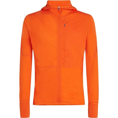 Icebreaker Мъжко вълнено яке Icebreaker Merino 200 Realfleece Descender L/S Zip Hoodie Fleece jumper - Blaze (005-5220-0911)
