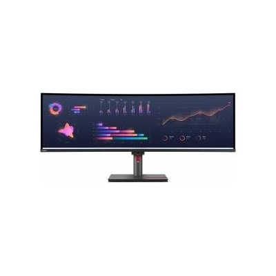Lenovo Thinkvision P49W-30 Led Display 124.5 Cm (49) 5120 X 1440 Pixels Dqhd Black