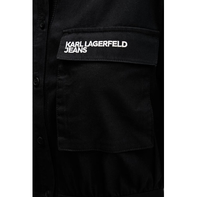 Karl Lagerfeld Jeans рокля тип риза от памук (B2W13035)