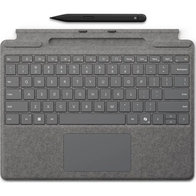 Microsoft Kлавиатура Microsoft Surface Pro Typecover, QWERTY Dutch, Platinum - 8X8-00170 (8X8-00170)