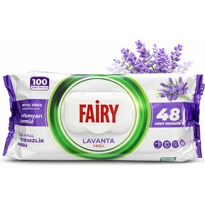 Fairy Vlhčené ubrousky z viskózy 100 ks