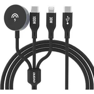 Dudao Apple Watch Dudao A12Max+ PD 100W 3в1 Кабел за зарядно устройство: USB (6976625333523)