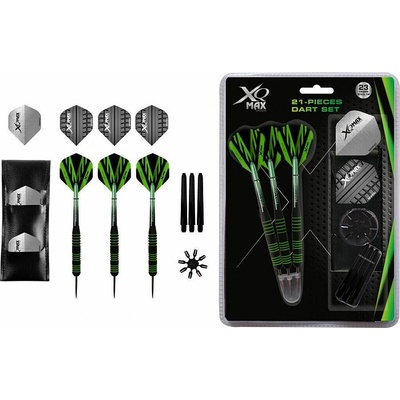 Súprava XQMax SET šípky 23g Steel + príslušenstvo 23