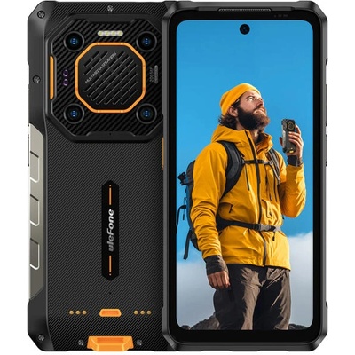 Смартфон Ulefone Armor 26 Ultra 5G (черен), поддържа 2 SIM карти, 6.78" (17.22cm) Full HD+ 120Hz IPS дисплей, осемядрен MediaTek Dimensity 8020 2.6 GHz, 12GB RAM, 512GB Flash памет (+microSD слот), 200 + 50 + 64 & 50 Mpix камери, Android
