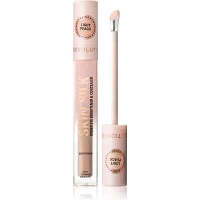 Revolution Beauty Skin Silk Under Eye Brightener & Concealer озаряващ коректор цвят Light Peach 4ml