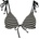 Seafolly Дамско бикини горнище Seafolly Women's Mesh Effect Slide Tri Bikini top - Black - размер 40 (EU) (150-4261-0315)