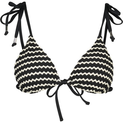 Seafolly Дамско бикини горнище Seafolly Women's Mesh Effect Slide Tri Bikini top - Black - размер 40 (EU) (150-4261-0315)
